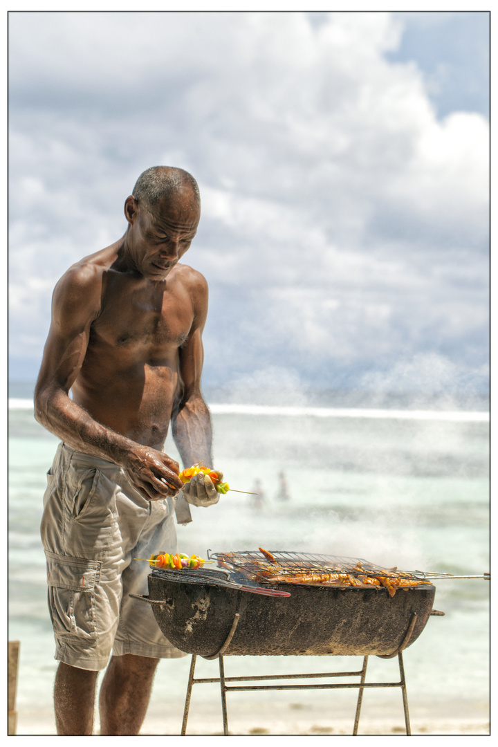 Der alte Mann und der Grill