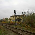 Der alte Sander Bahnhof mit Überführung