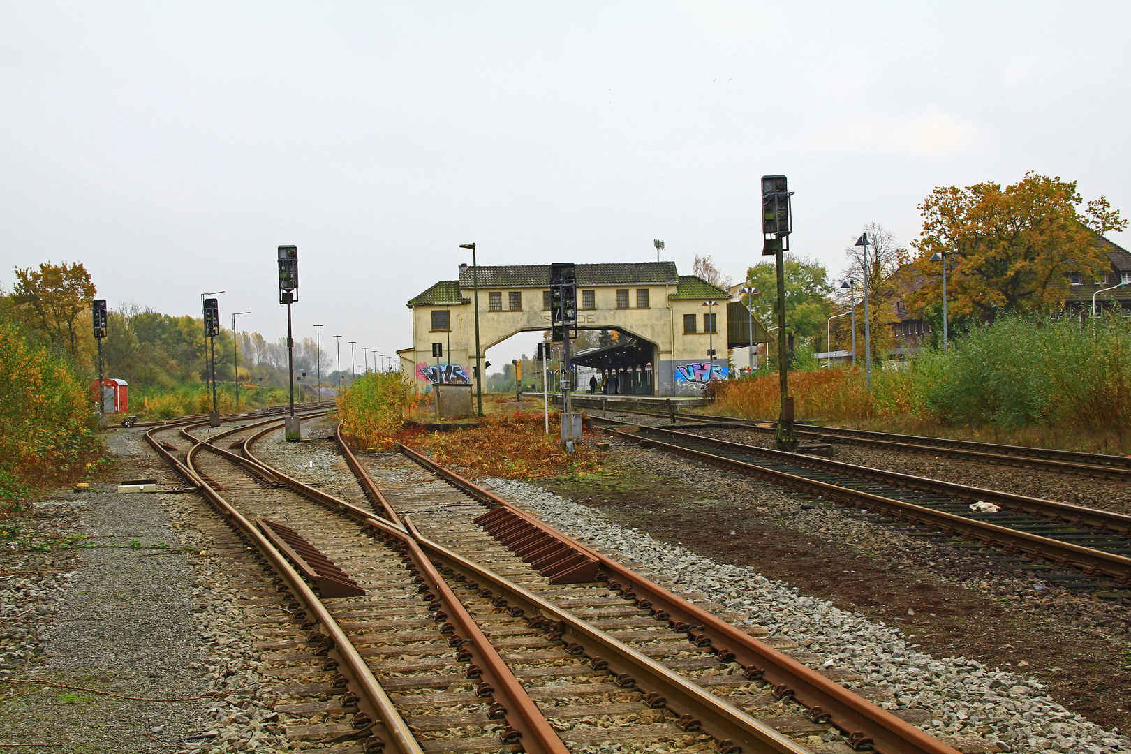 Der alte Sander Bahnübergang