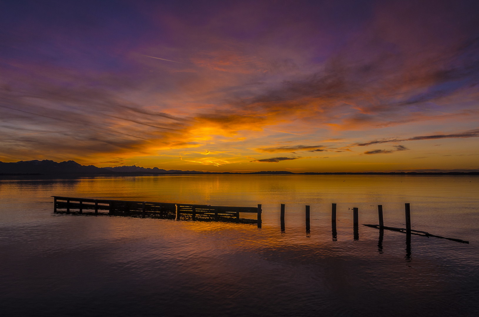 Der alte Steg im Chiemsee