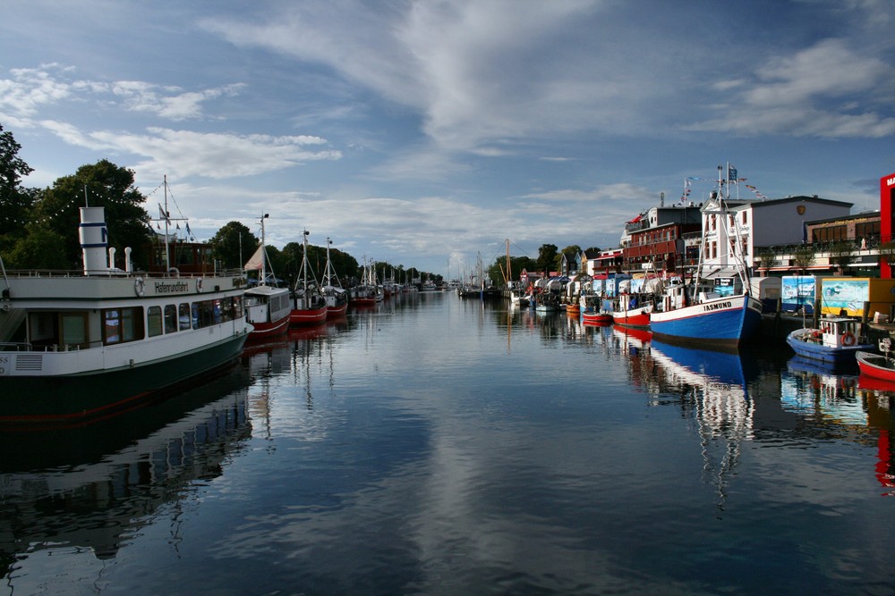 der alte Strom in Warnemünde