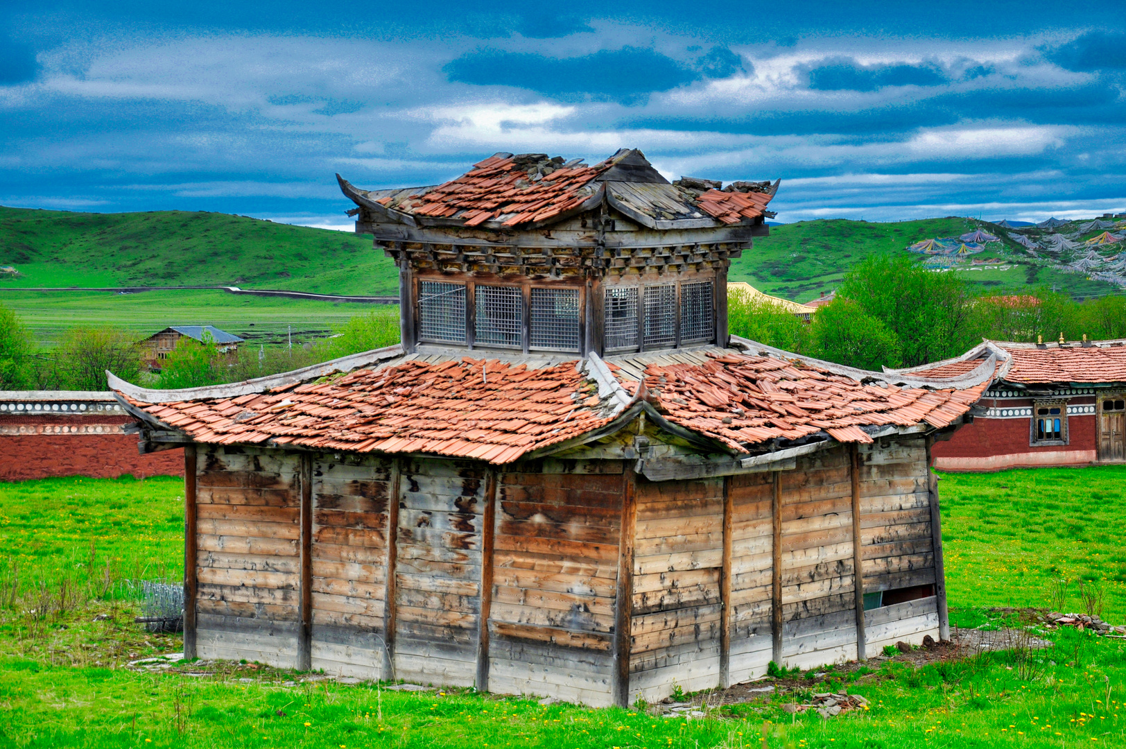 Der alte Tempel...China Osttibet Westsichuan