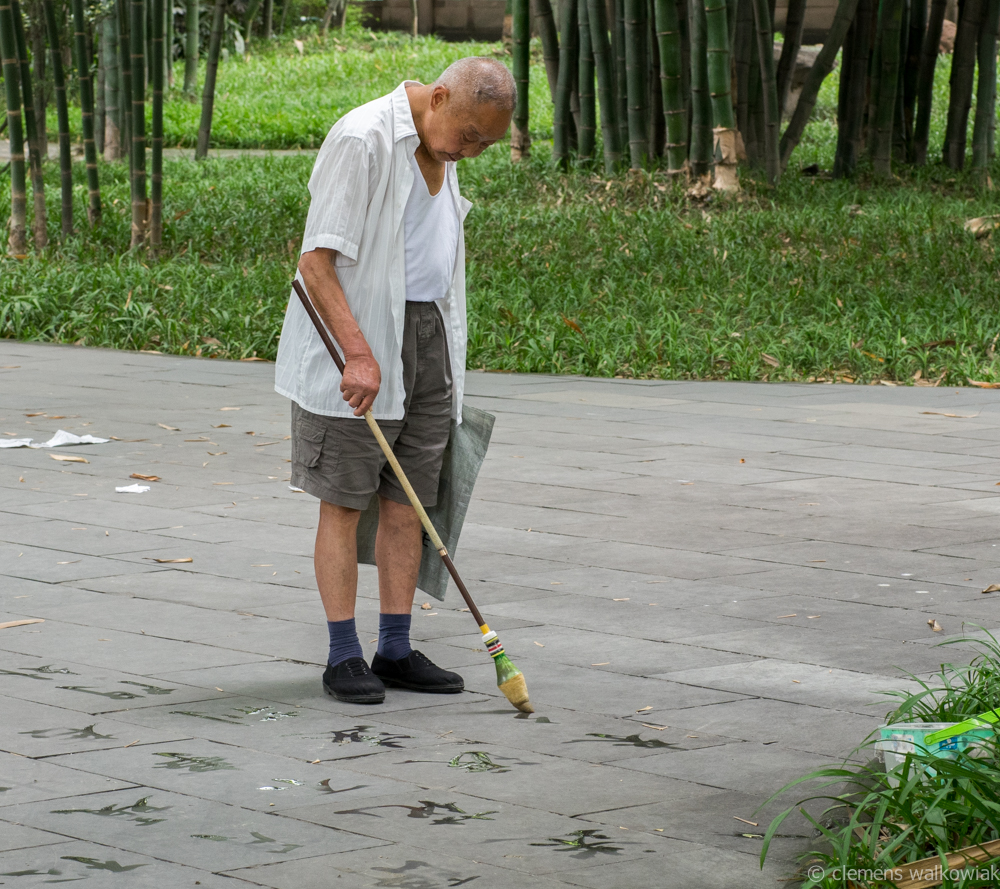 Der alte Wassermaler aus Chengdu