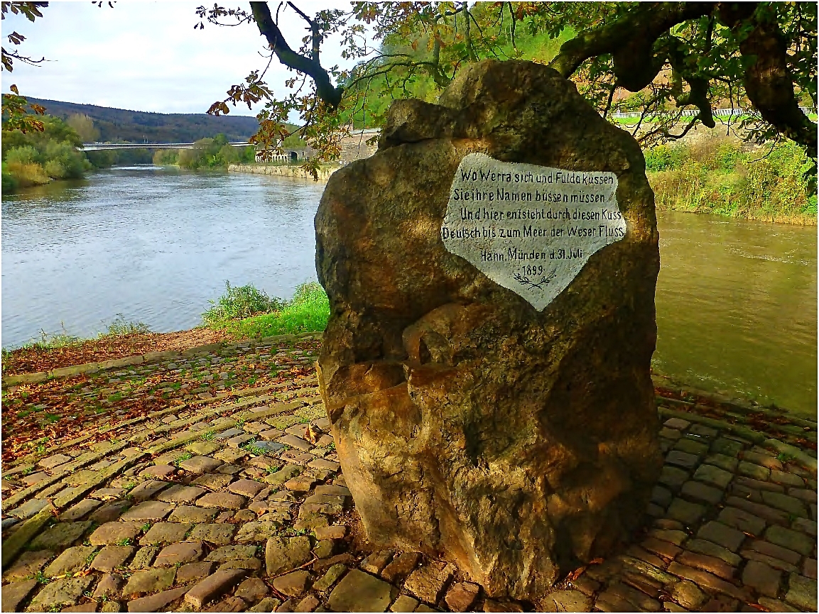 Der alte Weserstein - Hann.Münden