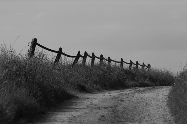 Der alte Zaun am weg