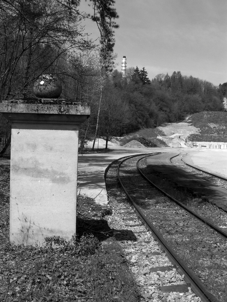 Der alte Zementwerkbahnhof