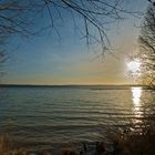 Der Ammersee bei Utting im oberbayerischen Fünf-Seen-Land