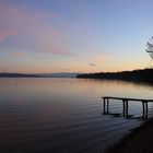 Der Ammersee im schönen Sonnenuntergang