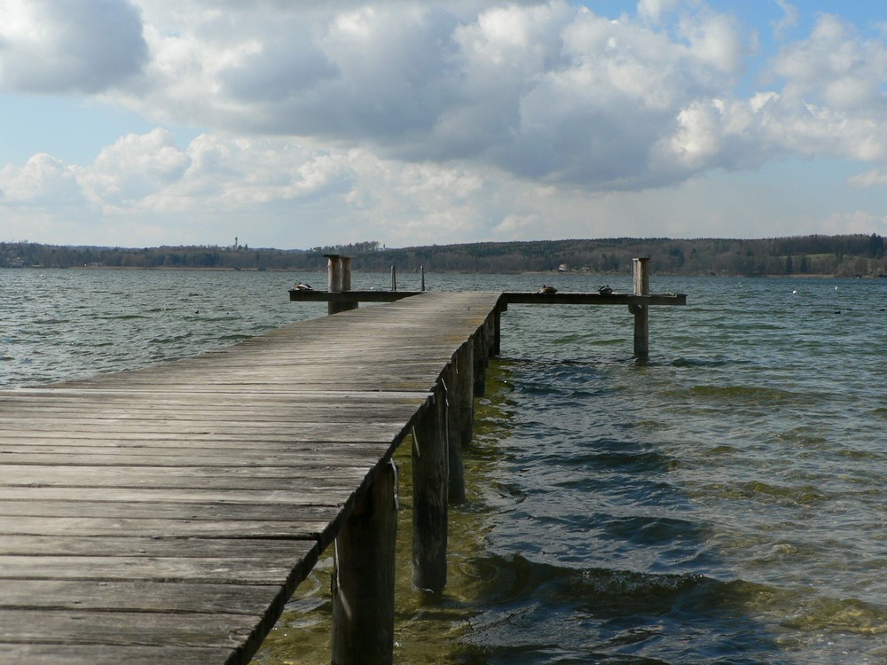 Der Ammersee in Bayern