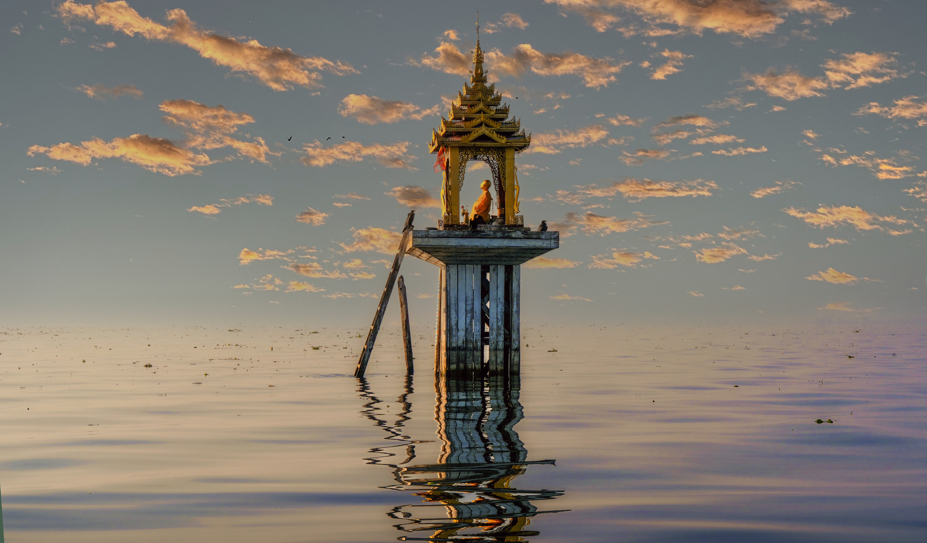 Der Ananda-Schrein im Inle-See /Myanmar