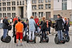 Der Anfang einer Segway-Besichtigungstour