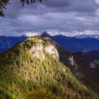 Der angestrahlte Berg