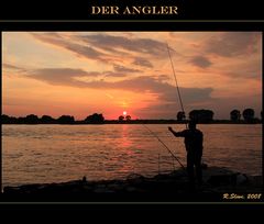 Der Angler am Rhein