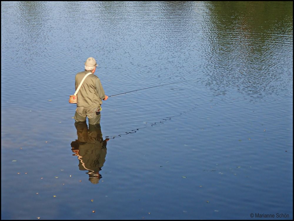 Der Angler zeigt sich doppelt...