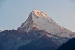 Der Annapurna South (7219 m) vom Aussichtspunkt Poon Hill (3210 m)