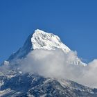 Der Annapurna South (7219 m) von Ghorepani (2870 m)