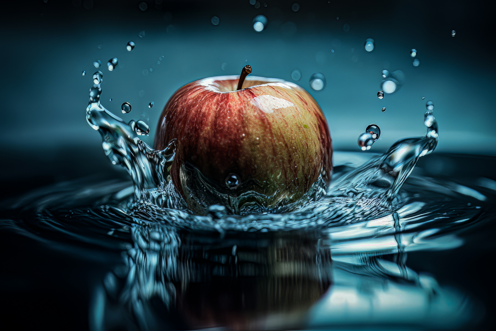 Der Apfel fällt nicht weit vom Foto & Bild art, spezial, wasser