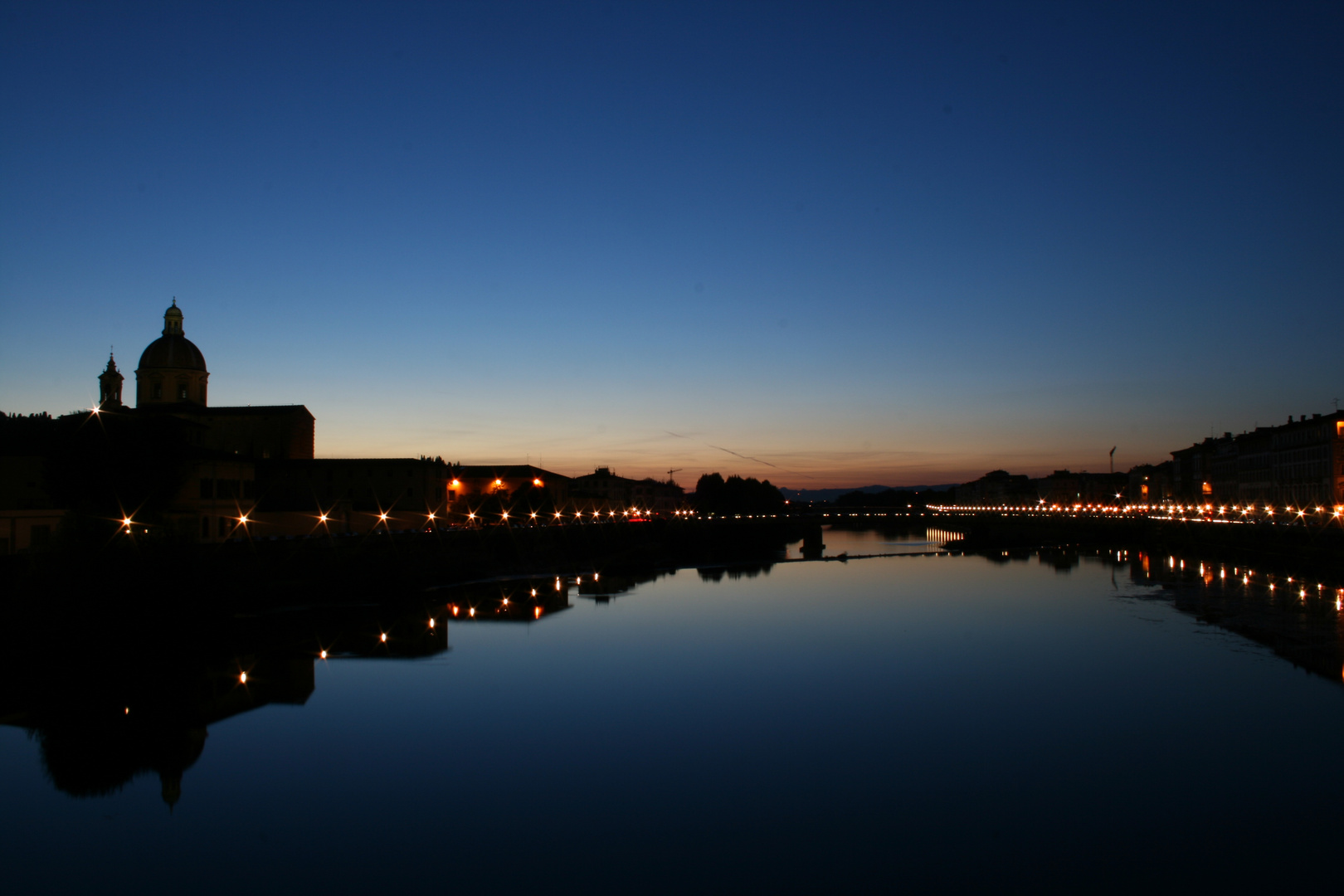 Der Arno am Abend