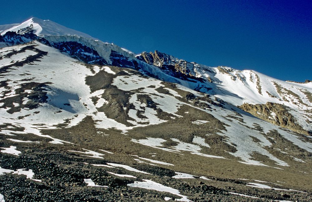 Der Aufstieg zum Thorong La in 5000 m Höhe