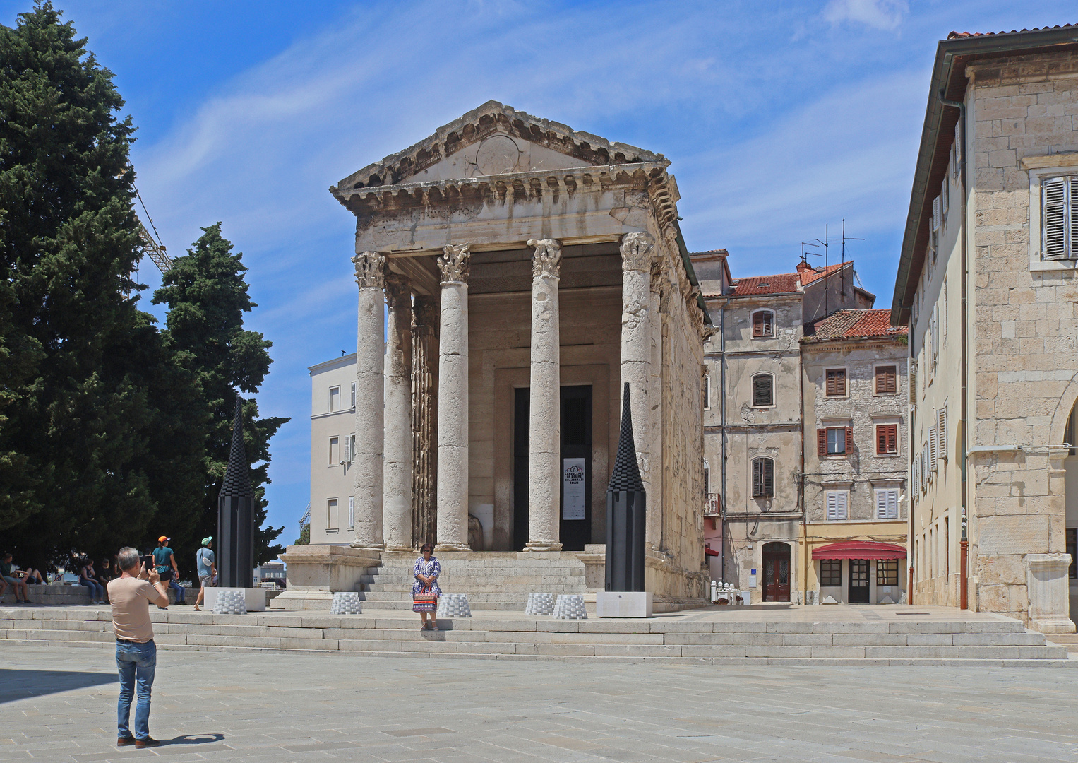 Der Augustus-Tempel in Pula