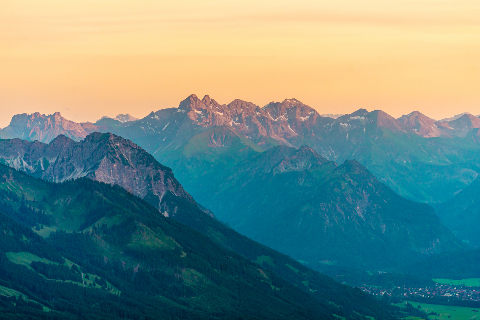 Der Ausblick vom Grünten Gipfel