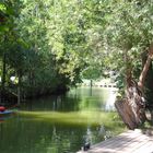 Der Ausgangspunkt ist in Wesenberg. So schattig am Wasser zu wohnen scheint herrlich zu sein.