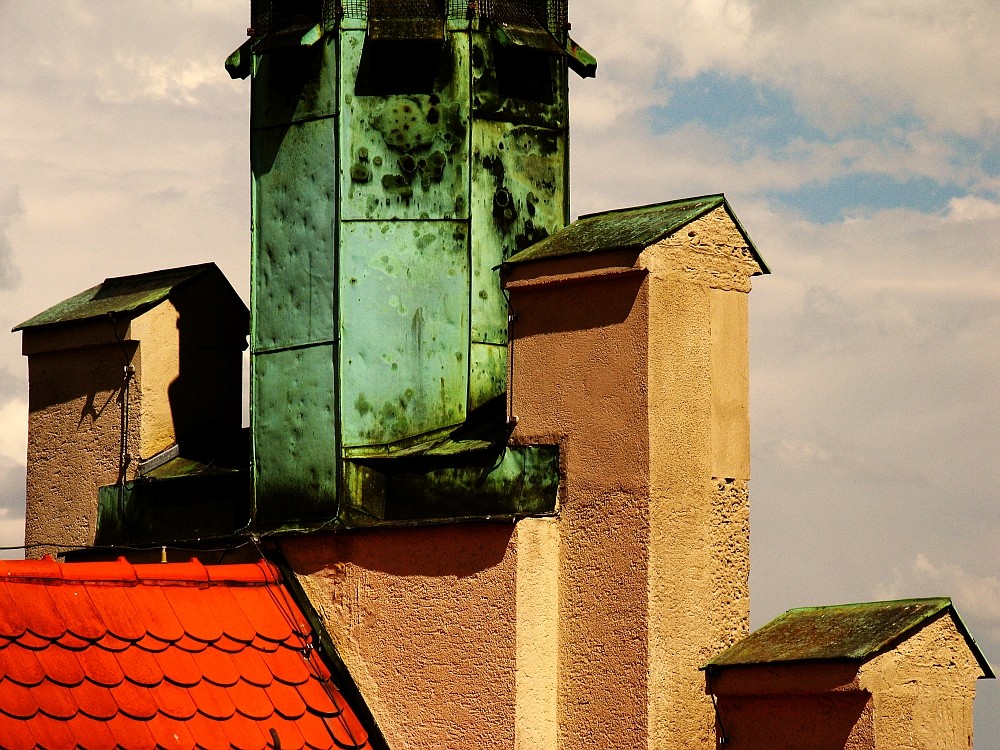 Der "Auspuff" vom alten Rathaus