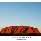 Der AYERS ROCK in seiner vollen Farbenpracht