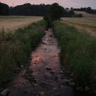 Der Baarbach im Sonnenuntergang