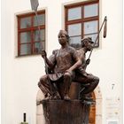 Der Bäckerbrunnen am Schrannenplatz in Füssen