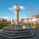 Der 'Bärenbrunnen' in einer Parkanlage der Stadt Hamm (Westfalen)