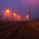 der Bahnhof am Morgen