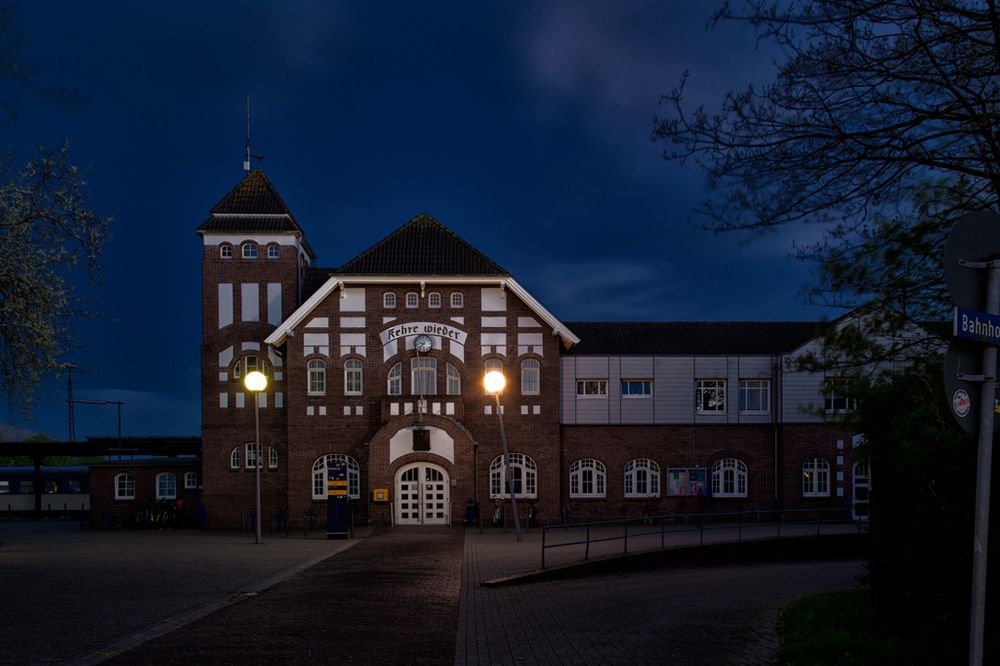 Der Bahnhof auf der Insel Wangerooge