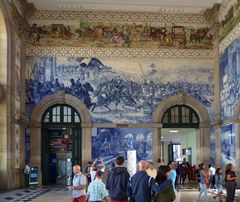 Der Bahnhof in Coimbra/Portugal