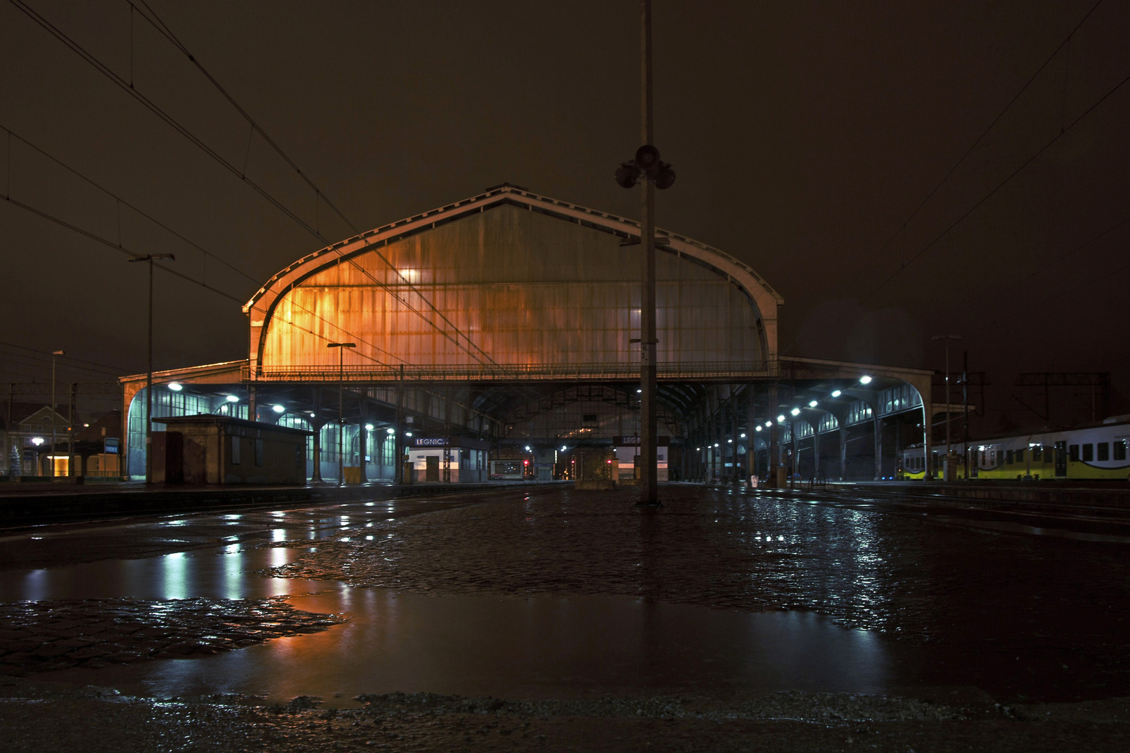 Der Bahnhof Liegnitz .