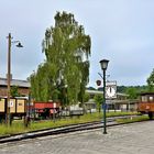 Der Bahnhof Prien Stock