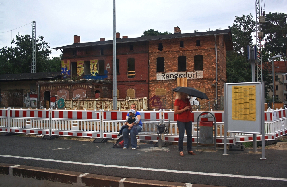 Der Bahnhof Rangsdorf in Brandenburg