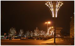 Der Bahnhofplatz im Advent