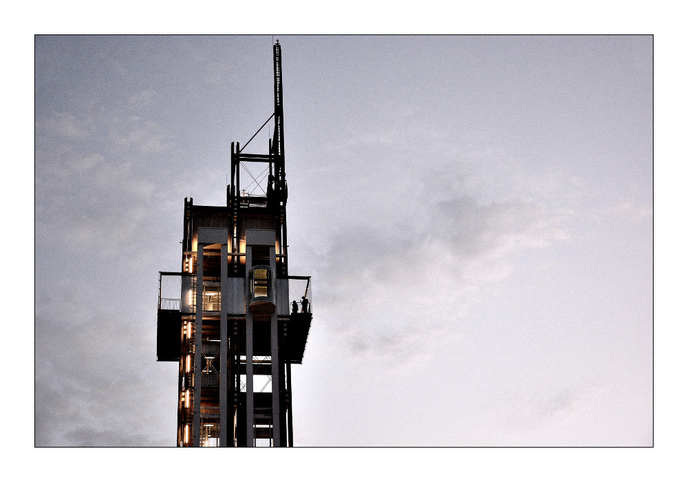 Der Bahnorama-Turm beim neuen Wiener Hauptbahnhof