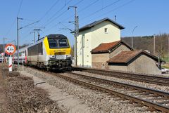 Der Bahnübergang bei Pettingen -1-