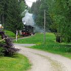 der Bahnübergang vor Neuheide