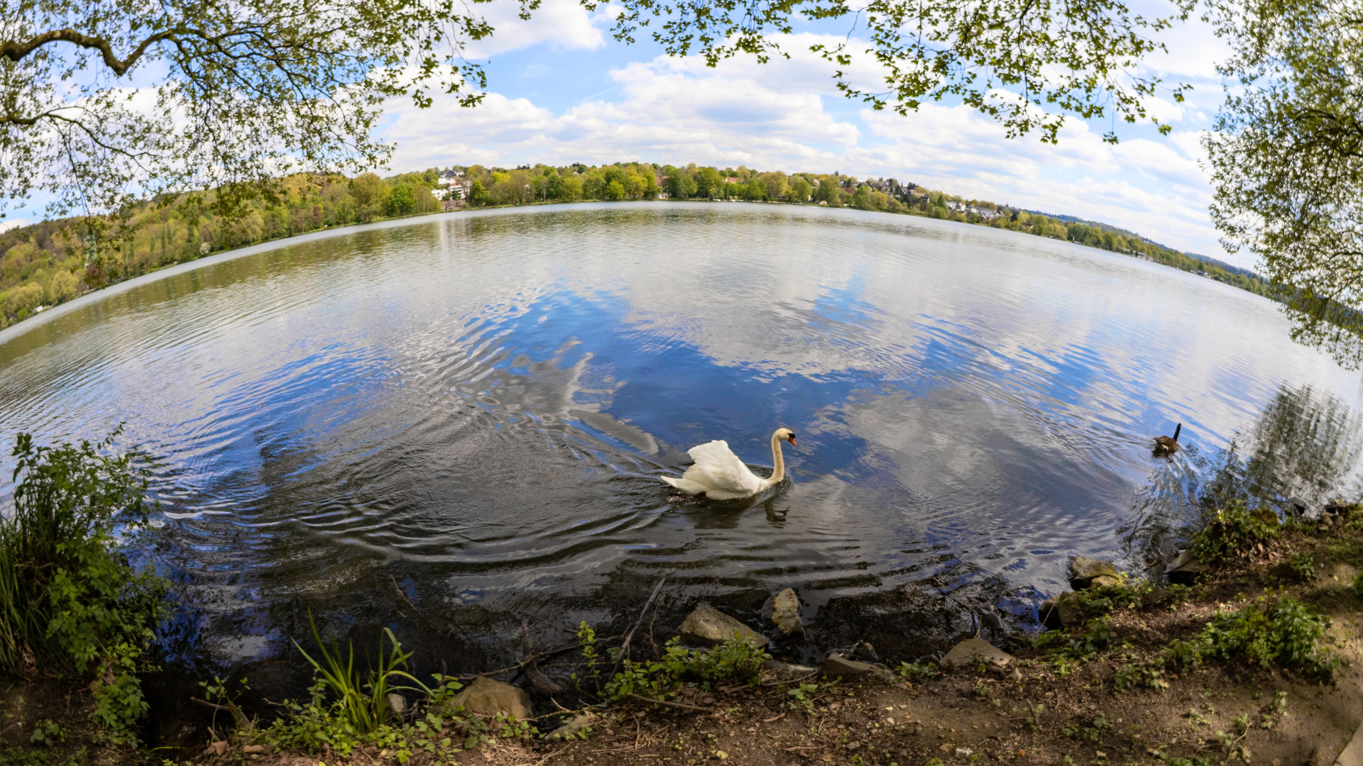 Der Baldeneysee in Essen - mit Fisheye