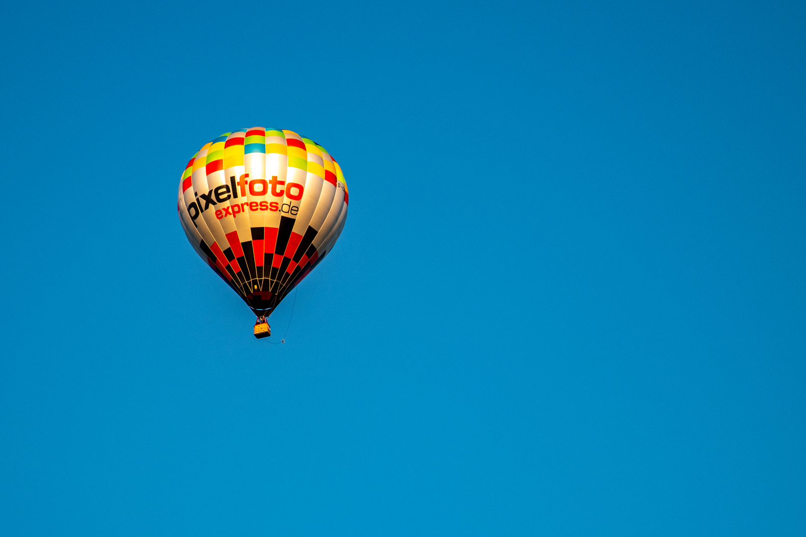 Der Ballon am Himmel