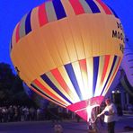 Der Ballon glüht