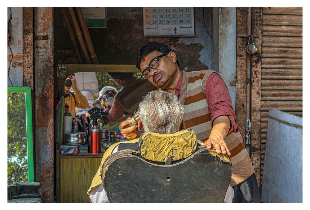Der Barbier Foto & Bild asia, india, szene Bilder auf