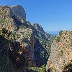 der Barranco und der Puig de Biniaraix