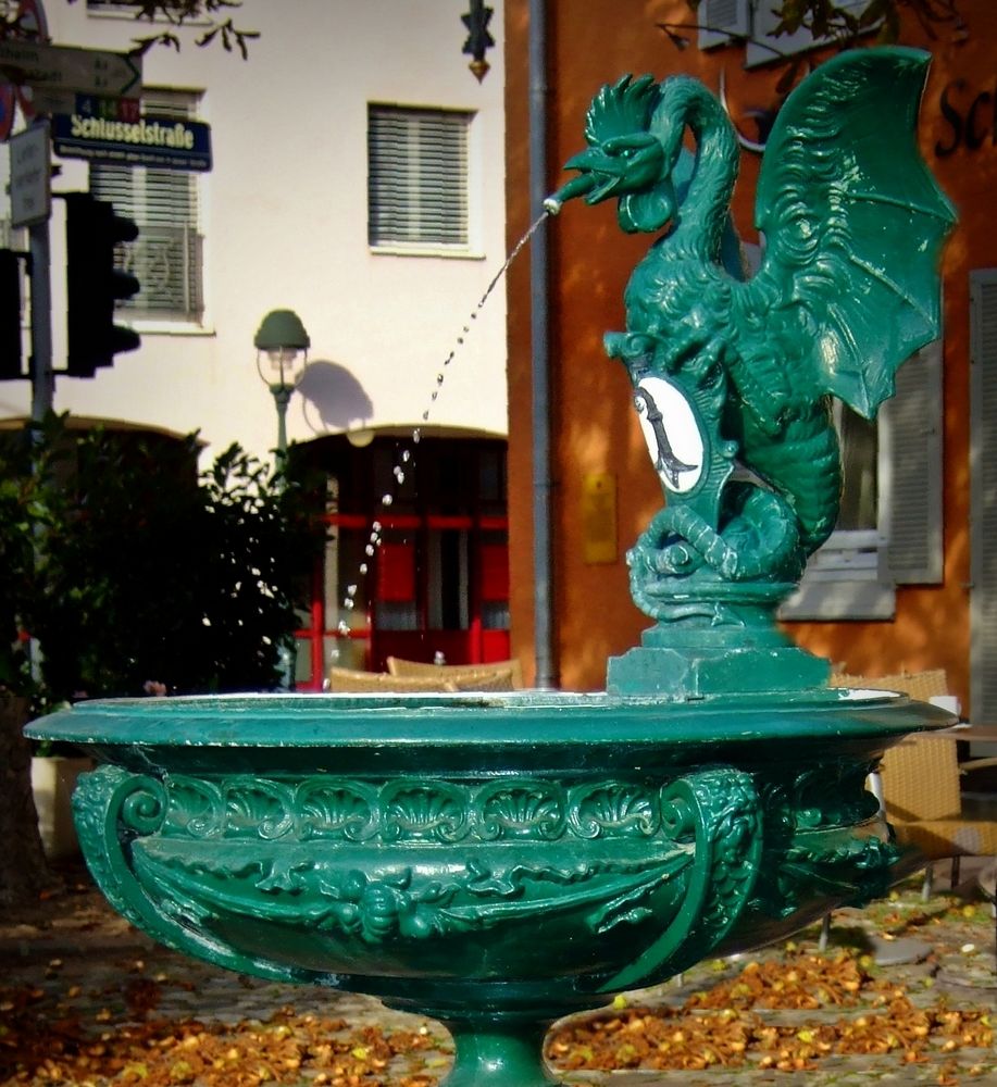 Der „Basiliskenbrunnen" von Neuenburg am Rhein