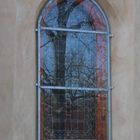 Der Baum im Kirchenfenster