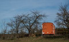 der Bauwagen, oder ist es der Wagen des Schäfers?