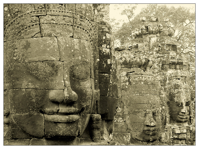 Der Bayon - Siem Reap, Kambodscha